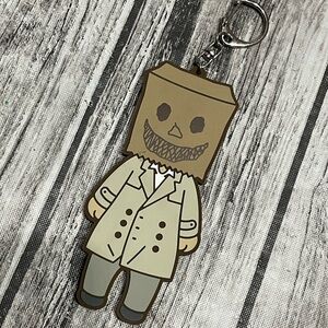5” Nintendo Famicom Detective Club "Emio the Smiling Man" rubber keychain GUC